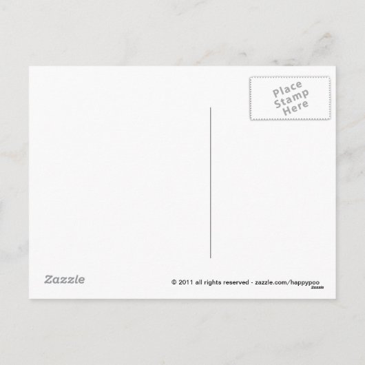 Christmas Poo Briefkaart (Achterkant)