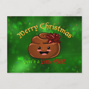 Christmas Poo Briefkaart