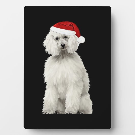 Christmas Poodle Christmas Tree Dog Puppy Watercol Fotoplaat (voorkant)