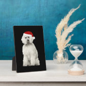 Christmas Poodle Christmas Tree Dog Puppy Watercol Fotoplaat (Zijkant)
