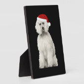Christmas Poodle Christmas Tree Dog Puppy Watercol Fotoplaat (Zijkant)