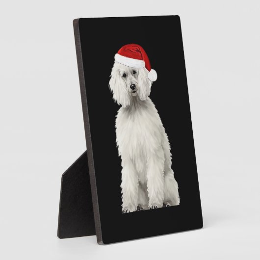Christmas Poodle Christmas Tree Dog Puppy Watercol Fotoplaat (Zijkant)