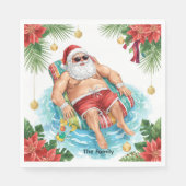 Christmas Pool Party with Santa Claus  Servet (Voorkant)