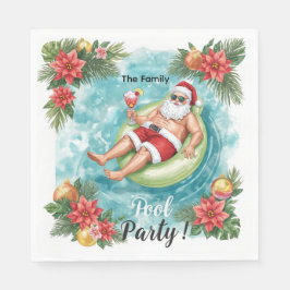 Christmas Pool Party with Santa Claus  Servet