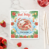 Christmas Pool Party with Santa Claus Servet (Insitu)