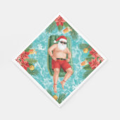 Christmas Pool Party with Santa Claus Servet (Hoek)