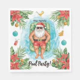 Christmas Pool Party with Santa Claus  Servet