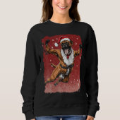 Christmas Pop Art Boxer Dog Trui (Voorkant)
