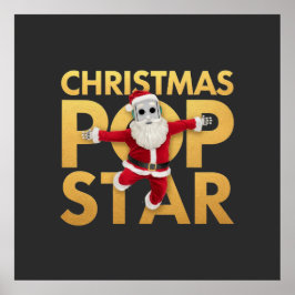 Christmas Pop Star Schattigee & kleurrijke vakanti Poster