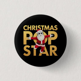 Christmas Pop Star Schattigee & kleurrijke vakanti Ronde Button 3,2 Cm