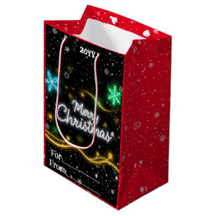 Christmas Popular Neon Holiday Collectie Medium Cadeauzakje