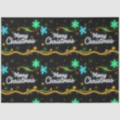 Christmas Popular Neon Holiday Collectie Tissuepapier (Voorkant)