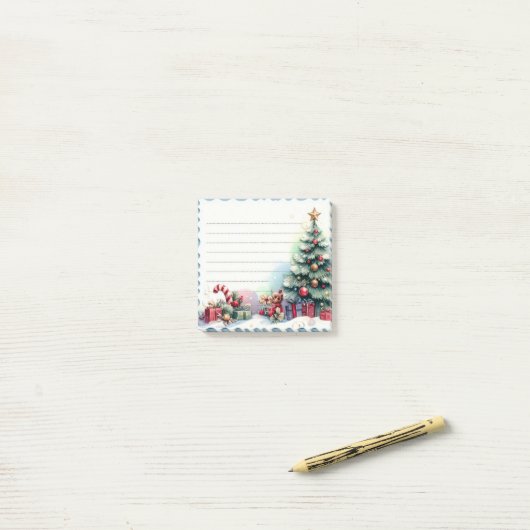 Christmas post it post-it® notes (Op bureau)
