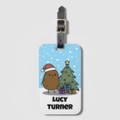 Christmas Potato Custom Bagagelabel (Voorkant (verticaal))