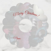 Christmas Potpourri (personaliseren) Tweezijdig Wijnglaslabel (Achterkant)