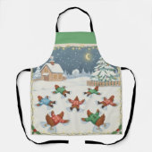 Christmas Poultry in Motion, Apron Schort (Voorkant)