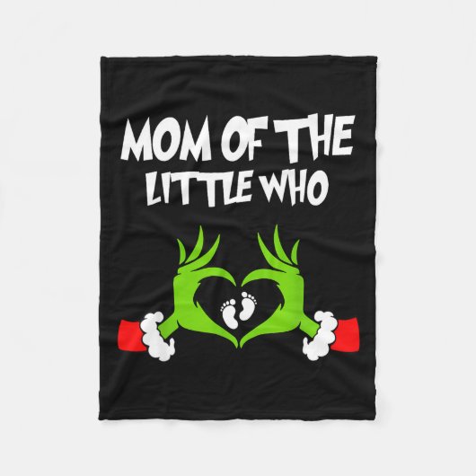 Christmas Pregnancy Announcement Funny Mom Of The  Fleece Deken (Voorkant)