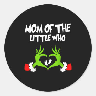 Christmas Pregnancy Announcement Funny Mom Of The Ronde Sticker