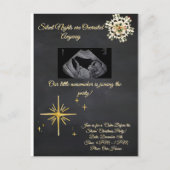 Christmas Pregnancy Chalkboard Invitation  Briefkaart (Voorkant)