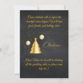 Christmas Pregnancy Chalkboard Invitation  Kaart (Achterkant)
