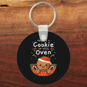 Christmas Pregnancy Gingerbread Man Baby Cookie In Sleutelhanger (Voorkant)
