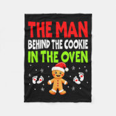 Christmas Pregnancy The Man Behind The Cookie In T Fleece Deken (Voorkant)