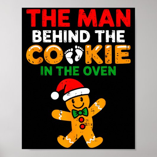 Christmas Pregnancy The Man Behind The Cookie In T Poster (Voorkant)