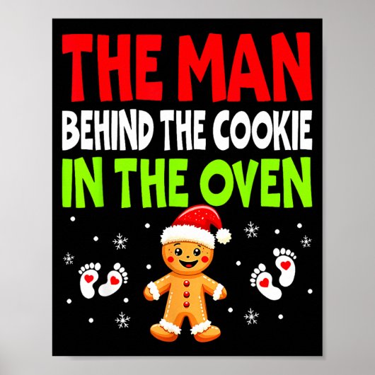 Christmas Pregnancy The Man Behind The Cookie In T Poster (Voorkant)