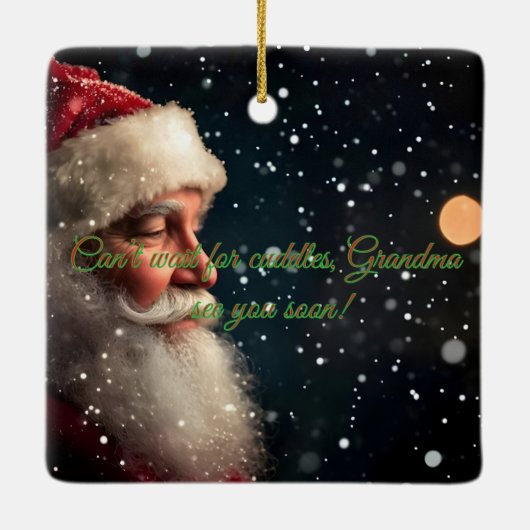 Christmas Pregnancy Ultrasound Ornament (Achterkant)