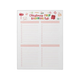 Christmas Prep Shopping List Notitieblok