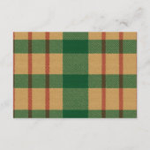 Christmas Preppy Bear Baby Shower Diaper Raffle Informatiekaartje (Achterkant)