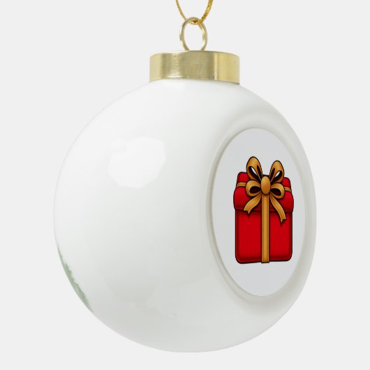 Christmas present ornament  (Links)