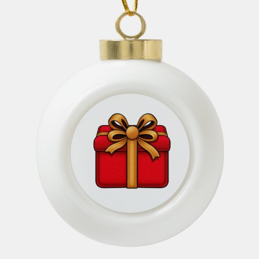 Christmas present ornament  (Voorkant)