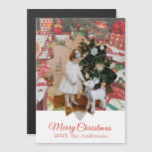 Christmas Present Photo Holiday Magnetic  (Voorkant / Achterkant)