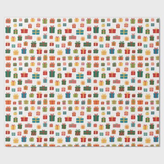 Christmas Presents And Colourful Gifts Packaging Cadeaupapier (Vlak)