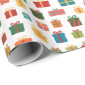 Christmas Presents And Colourful Gifts Packaging Cadeaupapier (Rol Hoek)