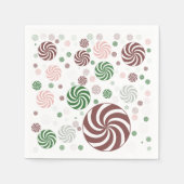 Christmas Pretzel Pattern – Feestelijke Foodie Vak Servet (Voorkant)