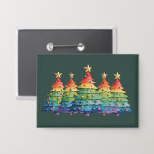 Christmas Pride Rainbow LGBTQ Equal Rights Gay Button (Voorkant / Achterkant)