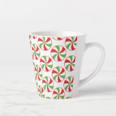 Christmas Print Coffee Mug  Candy Cane Cup Latte Mok (Rechts)