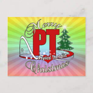 CHRISTMAS PT Physical Therapist Feestdagenkaart