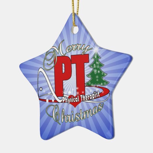 CHRISTMAS PT Physical Therapist Keramisch Ornament (Links)