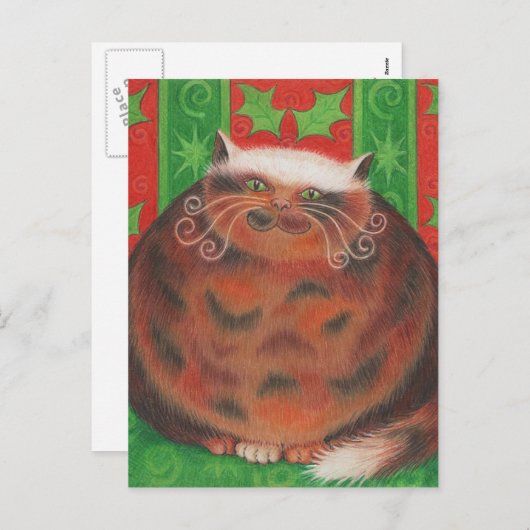 Christmas Pud briefkaart (Voorkant / Achterkant)