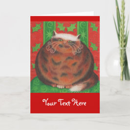 Christmas Pud 'Jouw tekst' wenskaart Feestdagen Kaart