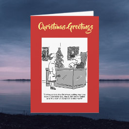 Christmas Pudding Christmas Kaart met QR-code