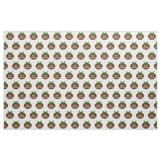 Christmas Pudding Custom Craft Fabric Stof (Yard (91,4 cm))