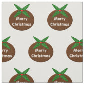 Christmas Pudding Custom Craft Fabric Stof (Swatch)