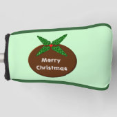 Christmas Pudding Custom Golf Putter Hoesje Golfheadcover (Voorkant)