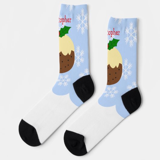 Christmas Pudding Design Christmas Sokken (Links)