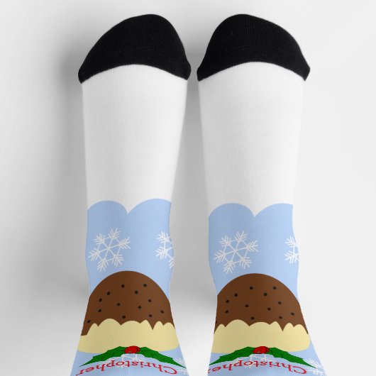 Christmas Pudding Design Christmas Sokken (Top)