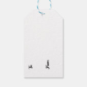 Christmas Pudding Gift Label Cadeaulabel (Achterkant)